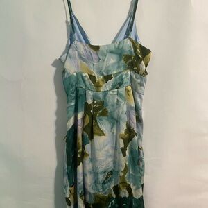 Charlotte Russe Light Blue Satin Slip Dress